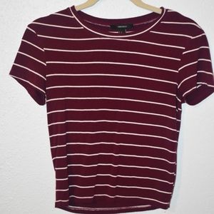 Maroon and White Tee